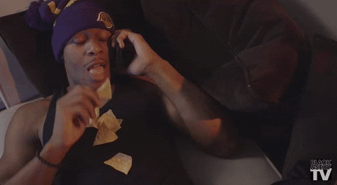Relaxing Tortilla Chips GIF