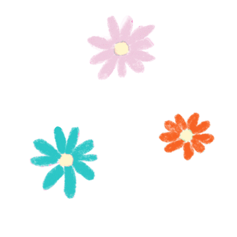 Flower Power Summer Sticker by Lara Paulussen