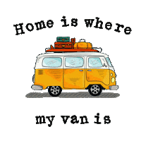 freundship morning goodmorning vanlife camper Sticker