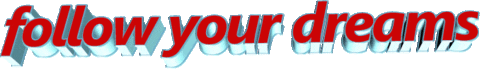 follow your dreams text Sticker by AnimatedText