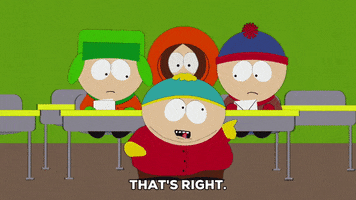 eric cartman table GIF by South Park 