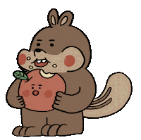 Hungry Squirrel Sticker