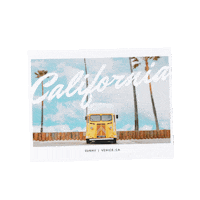 farmcupcoffee california sunny postcard citroen Sticker