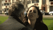 kiss on the cheek GIF by BBC Brit