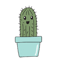 Happy Plant Sticker by wordfindersclub