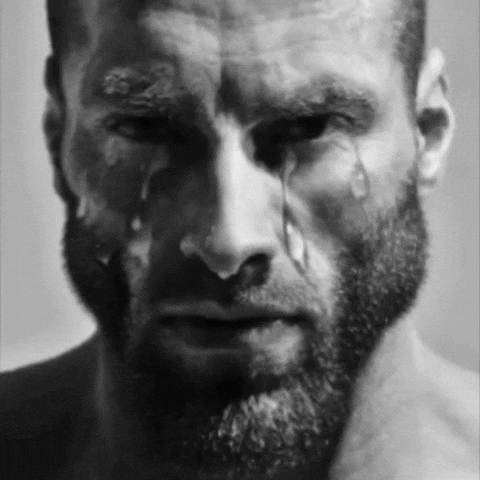 Sad Black And White GIF