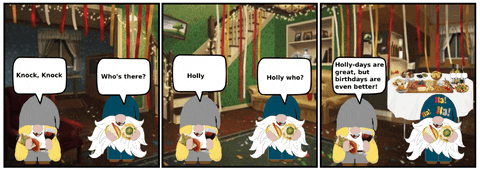 Birthday Party Gnome GIF
