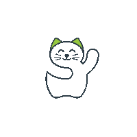 pixiepourtoi logodesign manekineko maneki handroll Sticker