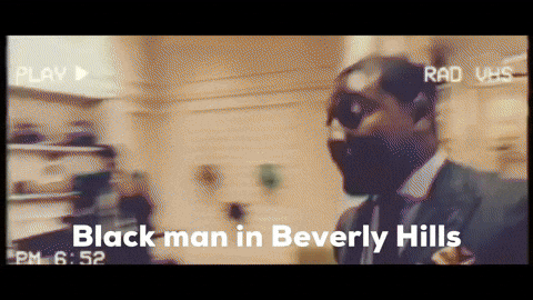 Black Man In Beverly Hills GIF by Gatsby Randolph