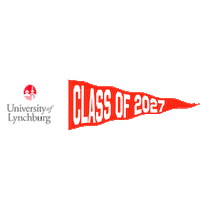 College Flag Sticker by University Of Lynchburg