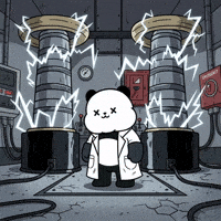 Mad Scientist Electricity GIF by Kanpai Pandas