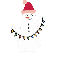 Merry Christmas Snow Sticker