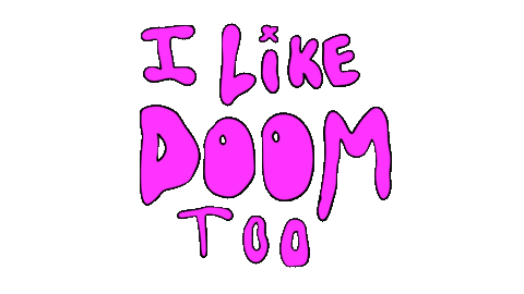 doom richie Sticker by deladeso