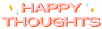 Happy Thoughts Sticker by Betina Gozo