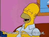 Homer Simpson Its Funny Cause Its True GIF