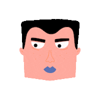 Face Man Sticker