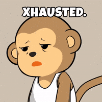 Tired Late Night GIF by Wise Monkey Meme