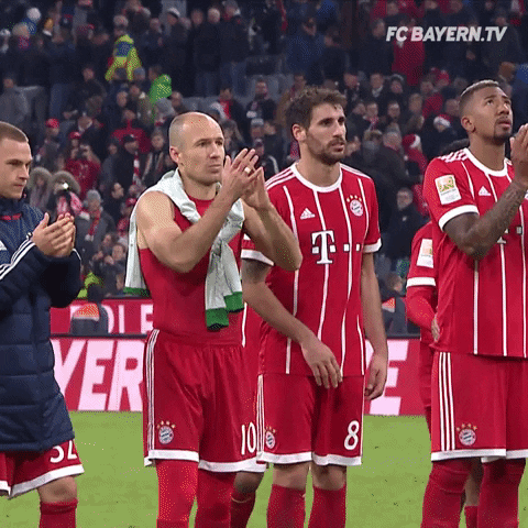 happy fans GIF by FC Bayern Munich