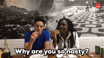 Pizza Chewing GIF by BuzzFeed
