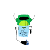 robot mix it Sticker by Mirinda