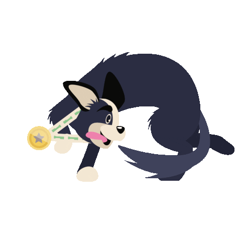 greeniestreats dog puppy dogs smart Sticker