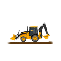 Maquinaria Retroexcavadora Sticker