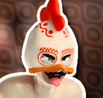 Willem Dafoe Chicken GIF