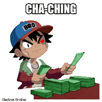 Money Cashing In Sticker by Bad Timing Studio