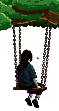 Girl Tree Sticker by BURRY JUNIOR