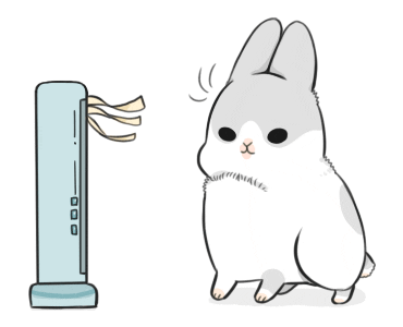 rabbit wind Sticker by YUKIJI