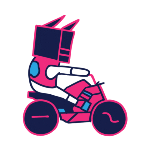 Motorbike Bike Riding Sticker by Super Crowd