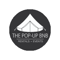 thepopupbnb vacation camping tent bnb Sticker
