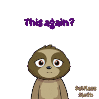 Sloth Eye Roll Sticker by VeeFriends