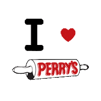 Huntington Beach I Love Pizza Sticker by Perry's Pizza (Brookhurst & Hamilton)
