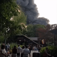 Black Smoke Billows After Europa-Park Attraction Catches Fire