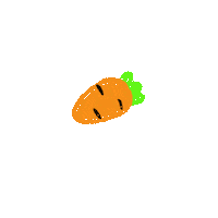 Pryntc orange vegetables carrot wortel Sticker