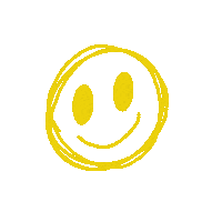 Orange Smile Sticker