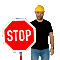 Stop Builder Sticker by Stavario