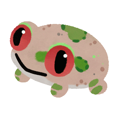 Tree Frog Blink Sticker by pikaole