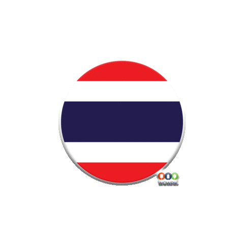 Flag Thailand Sticker by wowcreative@wowpik.vn