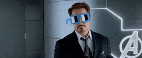 Iron Man Deal With It GIF by nounish ⌐◨-◨