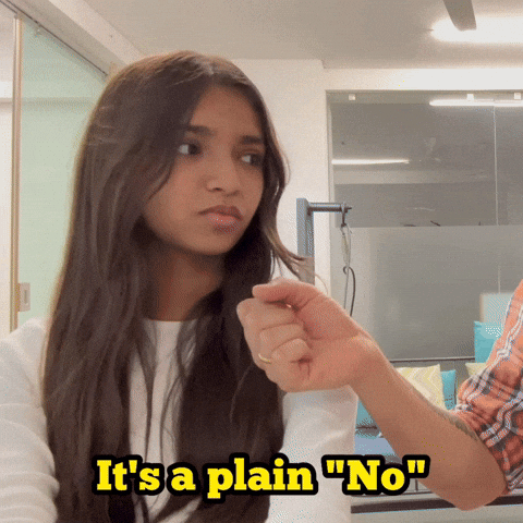 Na No GIF by Digital Pratik