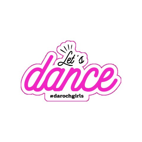 darochdance dancing pink stars power Sticker
