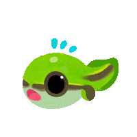 Frog Tadpole Sticker by pikaole