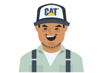 Cat Emoji GIF by Caterpillar Inc.
