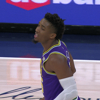 donovan mitchell tongue out GIF by Utah Jazz