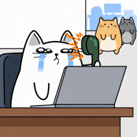 Angry White Cat GIF by MESA My Emotional Support Animal