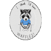 Jimbobart illustration animal breakfast brunch Sticker