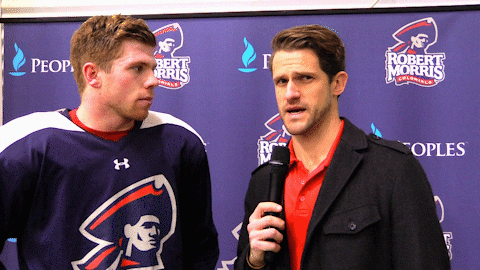 ice hockey lol GIF by Robert Morris University Athletics