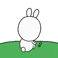dongddal 토끼 꽃 봄 신동딸 Sticker